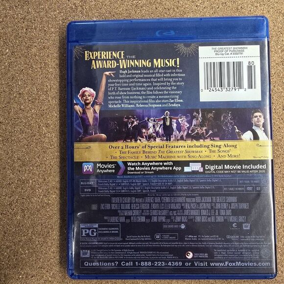 The Greatest Showman Blu-ray DVD Starring Hugh Jackman - Picture 2 of 7